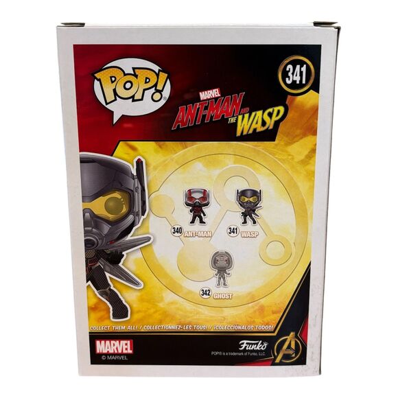 Funko POP! Marvel Antman and the Wasp - Wasp #341 Bobble-Head Figure - In Box - Picture 3 of 6